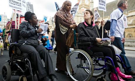 Disabled people protest hardest hit