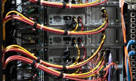 Cables on a storage system. The European Court of Justice overturned the European data retention directive on 8 April 2014.