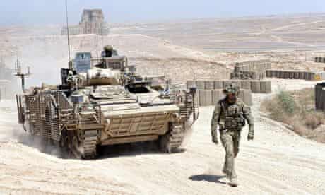 Warrior vehicle Helmand