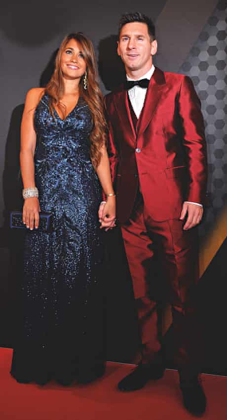 Lionel Messi with his girlfriend Antonella Roccuzzo