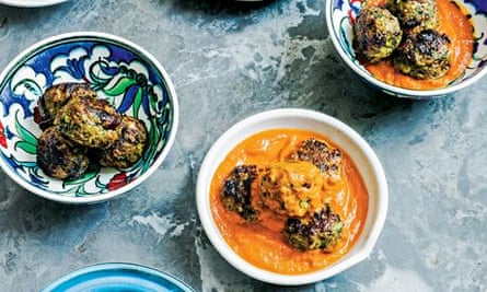 Lamb and sour cherry meatballs