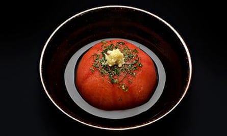 Koya's steamed Dashi tomato
