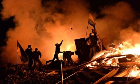 Anti-government protesters Kiev