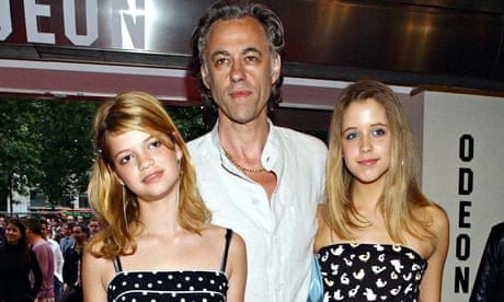 Peaches Geldof with father 2003
