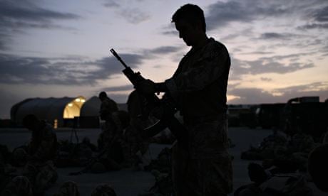 British soldier from 3rd Battalion, The Parachute Regiment in Kandahar, Afghanistan