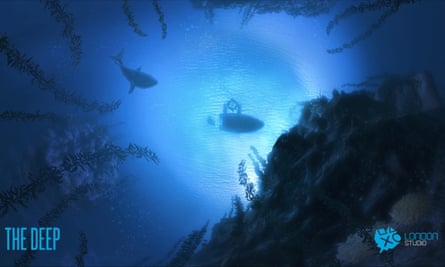 A underwater scene from Project Morpheus's The Deep