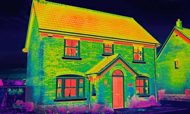 House heating thermal image