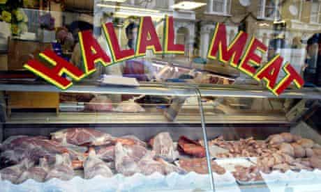 Halal meat sign