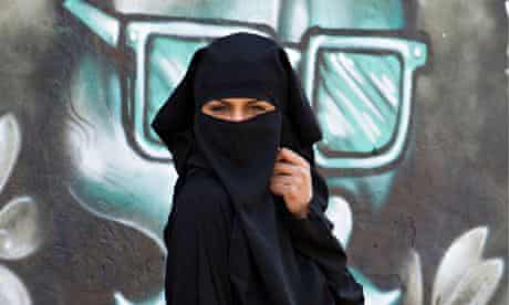 Woman wearing a niqab