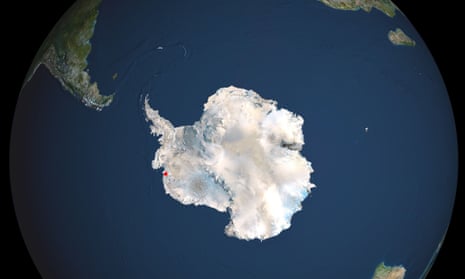 West Antarctic Ice Sheet satellite view