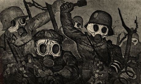 Otto Dix's Stormtroops Advancing Under a Gas Attack, from Der Kreig