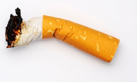 A cigarette butt