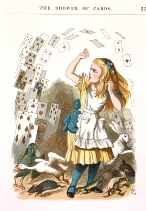 Alice in Wonderland, from the colour illustrated Nursery Alice, 1890, illustrations John Tenniel.