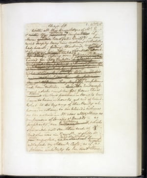 Manuscript Jane Austen's Persuasion, 1816, courtesy British Library