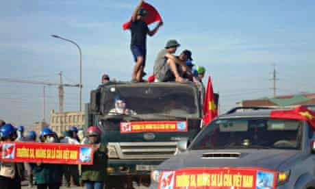 Vietnam protesters Formosa steel mill in Ha Tinh province