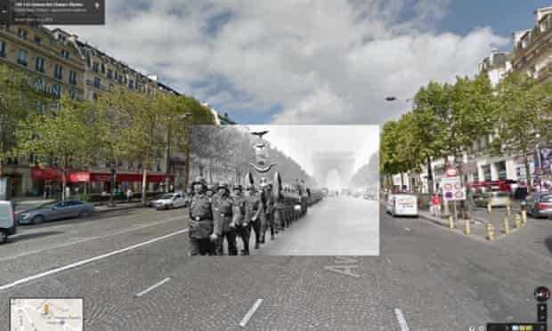 Second world war in Google Street View