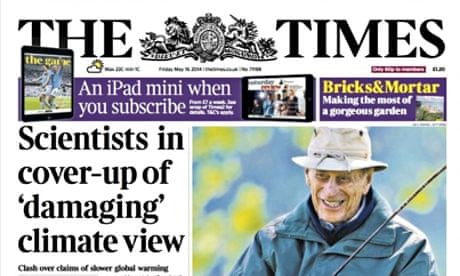 Times front page Friday 16 May 2014