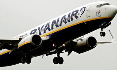 Ryanair profits down