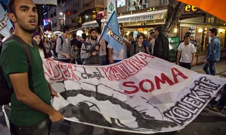 Anti-government protesters in Ankara, Turkey
