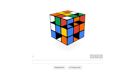 Rubik's Cube Google doodle