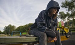 Teenage girl on bench