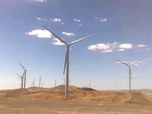 A windfarm near Burra in South Australia