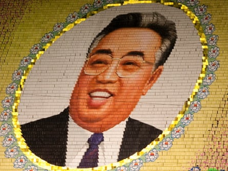 Anorther giant mosaic created by 10,000 North Koreans holding cards at the May Day stadium in Pyongyang, North Korea.