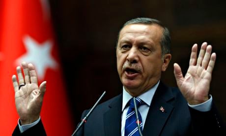 Turkey's prime minister, Tayyip Erdogan.