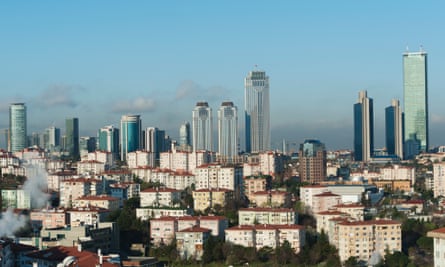 Residential buildings near the centre of Istanbul.