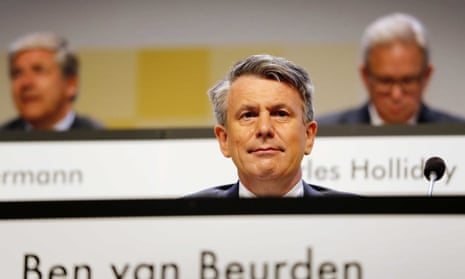 Ben van Beurden, Chief executive officer of Royal Dutch Shell during the annual general shareholders meeting at the Circustheater in The Hague, The Netherlands, 20 May 2014