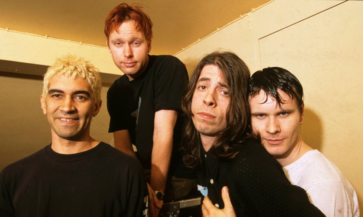 A picture of Dave Grohl from the early days of Nirvana