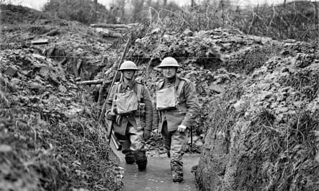 Two soldiers in the trenches