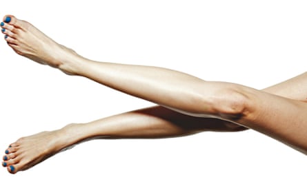 A pair of crossed legs