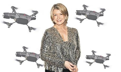 Martha's drones keep an eye on her.