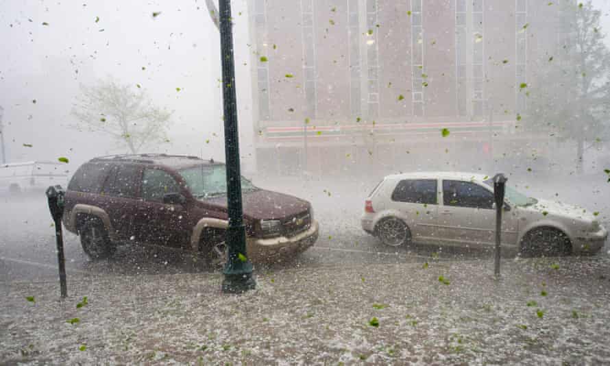 Colorado Swept By Hail Tornadoes And Thunderstorms Us News The Guardian