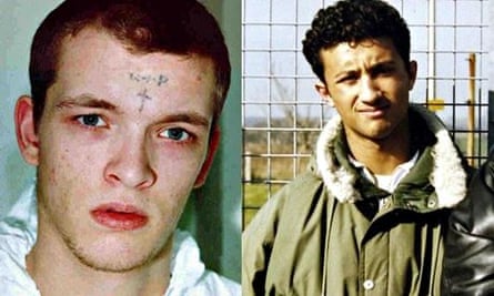 Robert Stewart (left), who battered his cellmate, Zahid Mubarek (right), to death in March 2000
