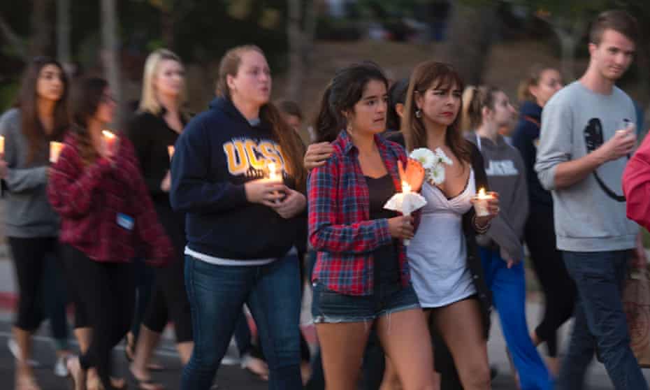 Students in Santa Barbara mourn victims of Rodger.