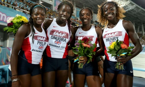 Great Britain's 4x200m team