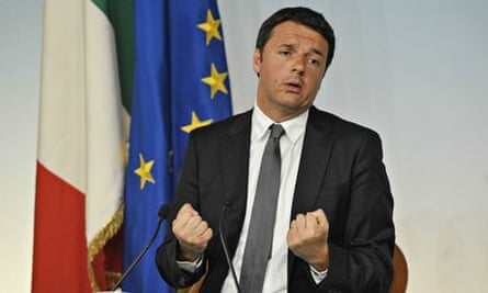 Italian Prime Minister Matteo Renzi during a press conference, Rome, Italy - 26 May 2014