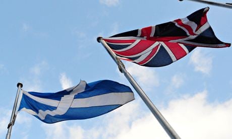 Scottish and UK flags