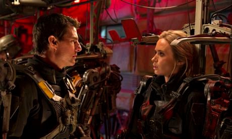 Almost equal: Tom Cruise as Cage and Emily Blunt as Rita in sci-fi blockbuster Edge of Tomorrow