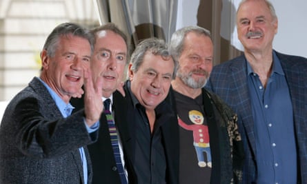 The surviving members of the original cast of the Monty Python