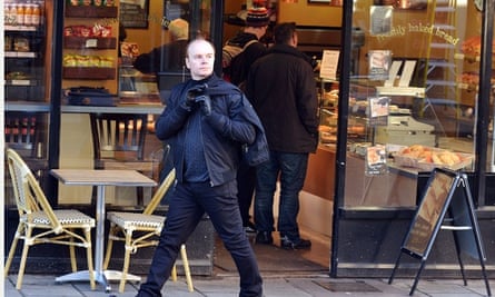 Actor Jason Watkins on the set of 'The Lost Honour of Christopher Jefferies'