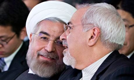 Hassan Rouhani and Mohammad Javad Zarif