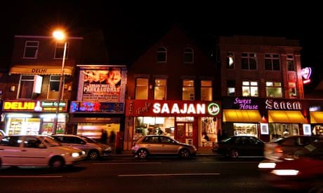 Manchester's 'curry mile', Wilmslow Road