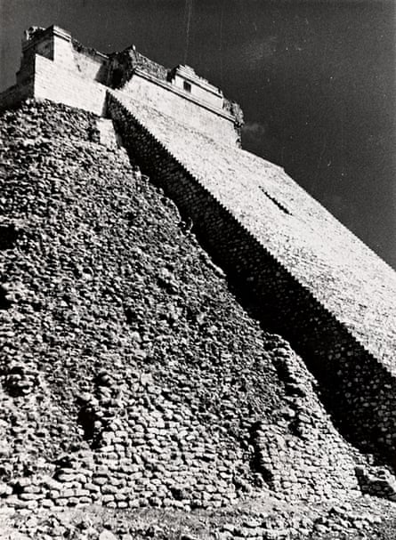 Albers' photograph of Pyramid of the Magician, in Uxmal, Mexico