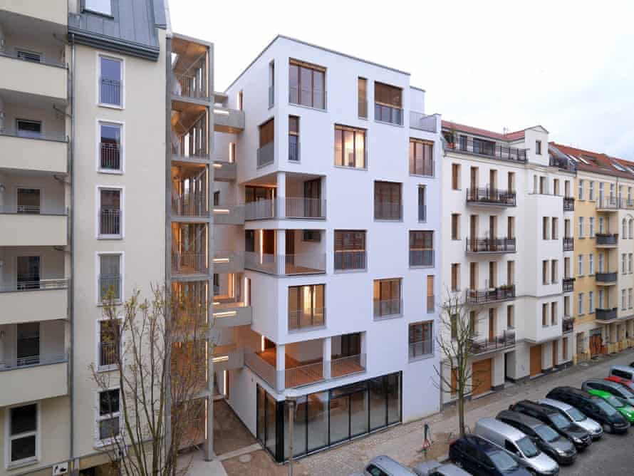 The E_3 development in Prenzlauer Berg, Berlin, is the result of a baugruppe, or building group.