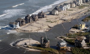 Hatteras Island, N.C., Sunday, Aug. 28, 2011 after Hurricane Irene's storm surge swept through the area.