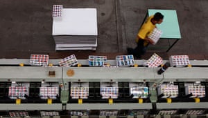 Panini: A labourer works at the assembly line of Panini's factory