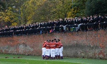 The Eton wall game. Many rich Russians love the traditions of English public schools.